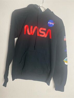 bowery nasa hoodie Mens black size small